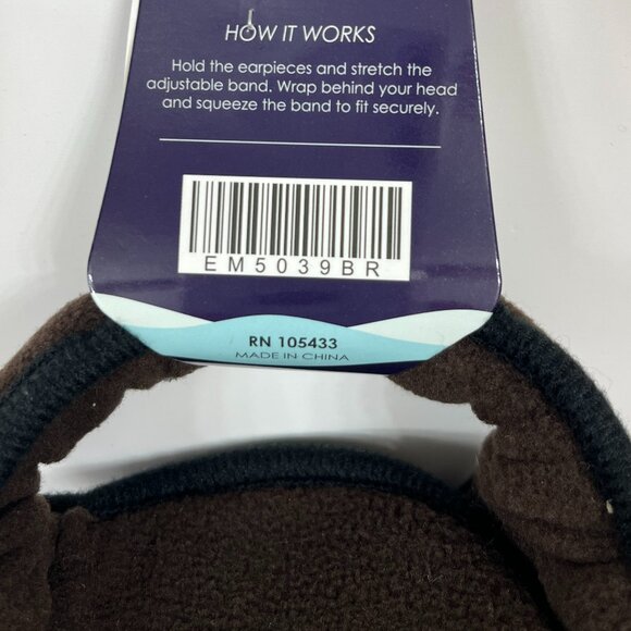 Ear Muffs - West End - Brown - Wrap Adjustable Band - Women's/ Men's - NWT - Picture 4 of 4